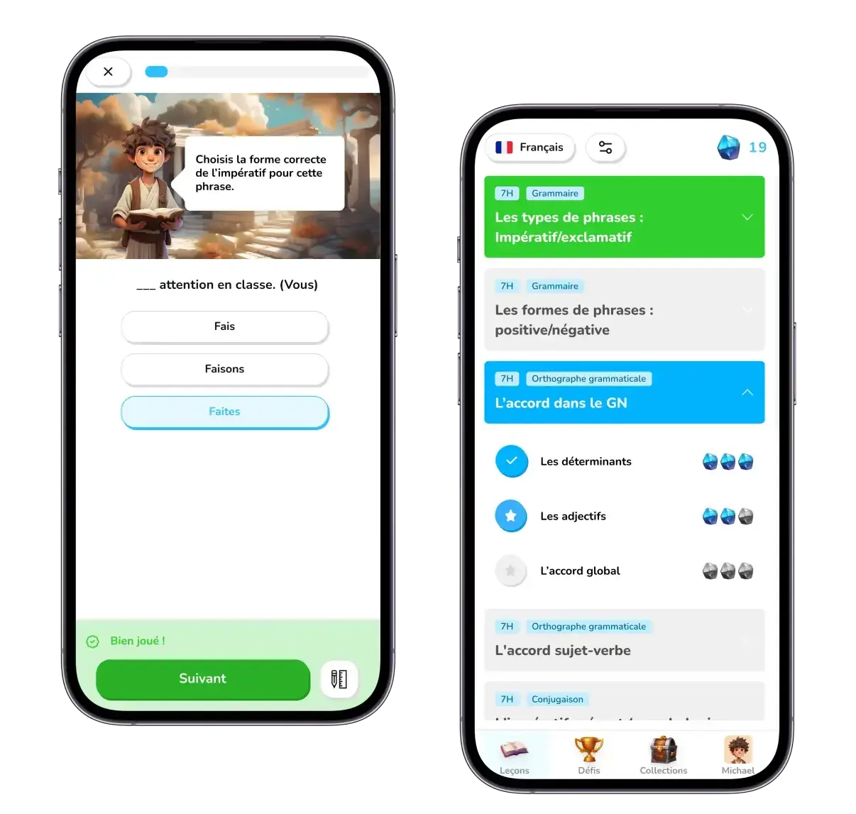 Révisions interactives Aristotes sur mobile